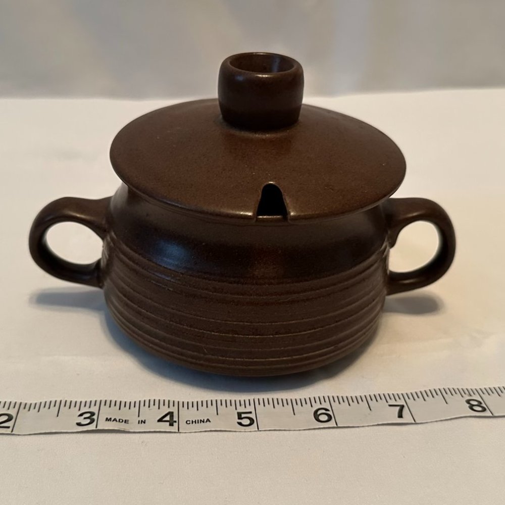DENBY-LANGLEY Mayflower Pattern Sugar Bowl and Lid - Picture 2 of 6